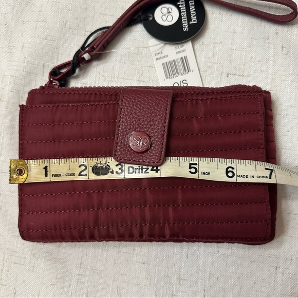 Samantha Brown Burgundy Wallet - Picture 9 of 11